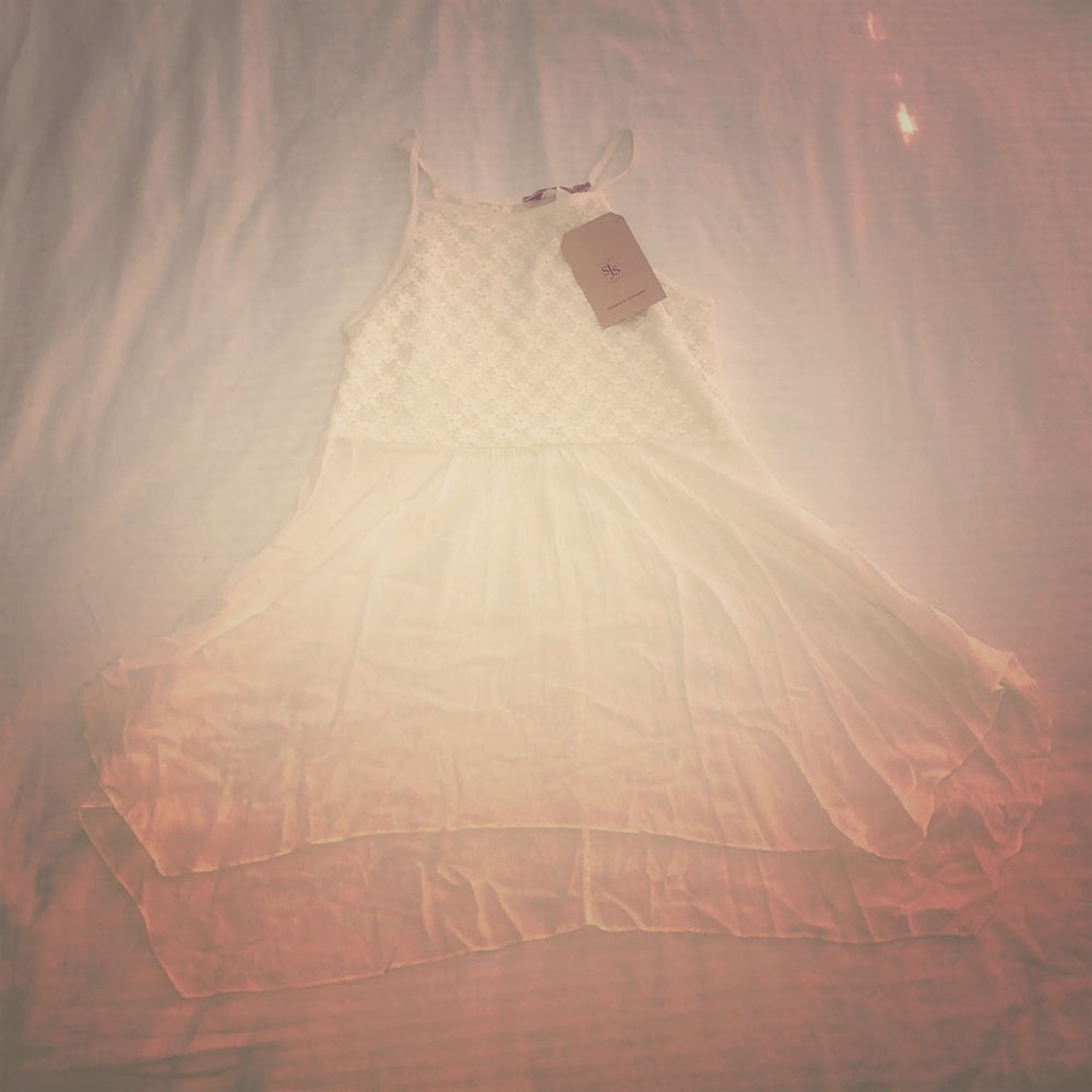 Girls White Summer Dress